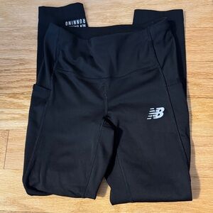 New Balance Cropped Black Running Leggings